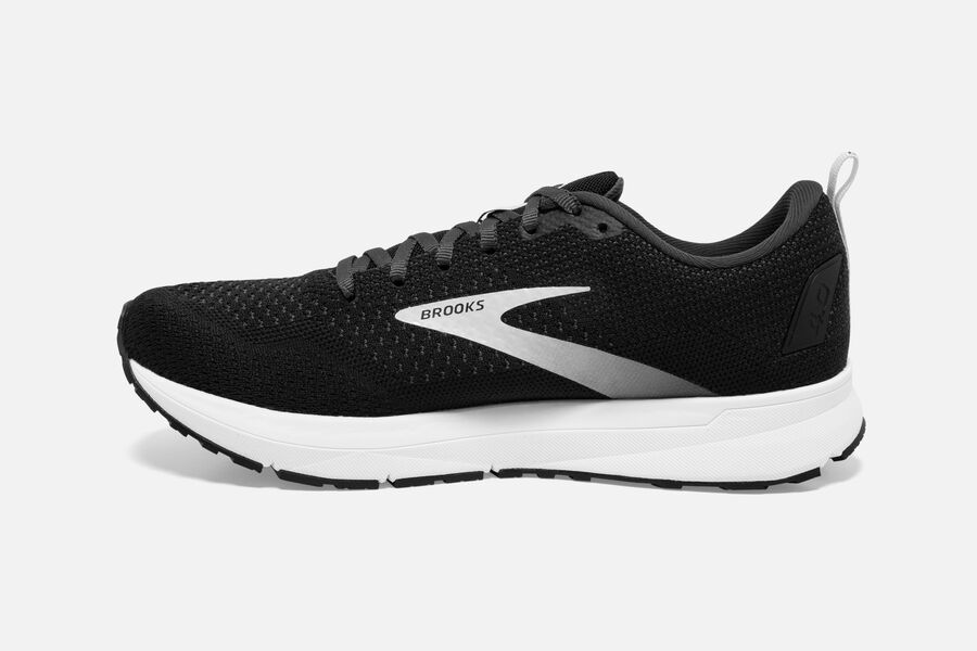 Brooks Revel 4 Road Running Shoes - Mens - Black/Silver - TC2457391